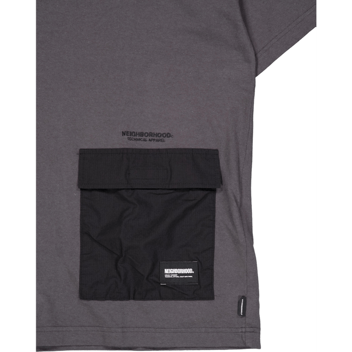 Design Crewneck Ss Charcoal