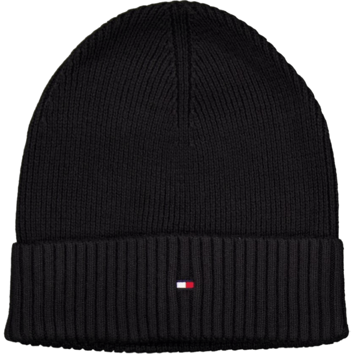 Bonnet en coton Pima Th Flag noir