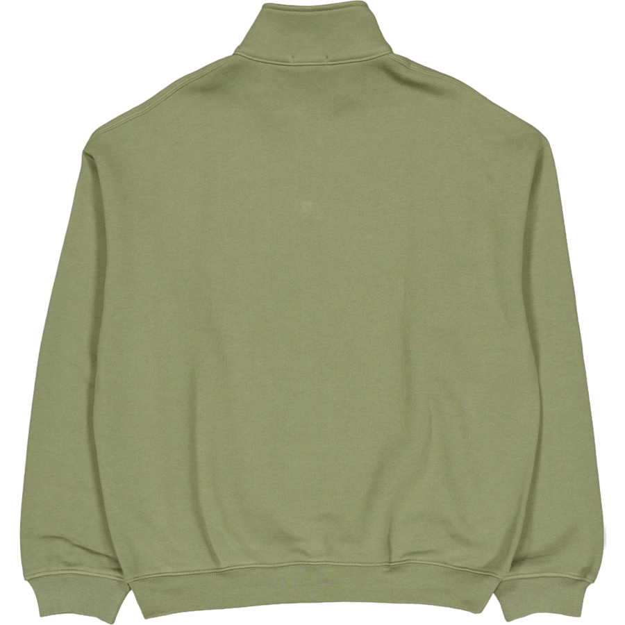 Allentato con collo a zip con stemma Bmy Khaki