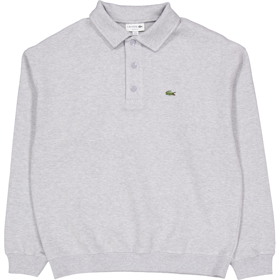 Loose Fit Pique Sweatshirt Cca Silver Chine