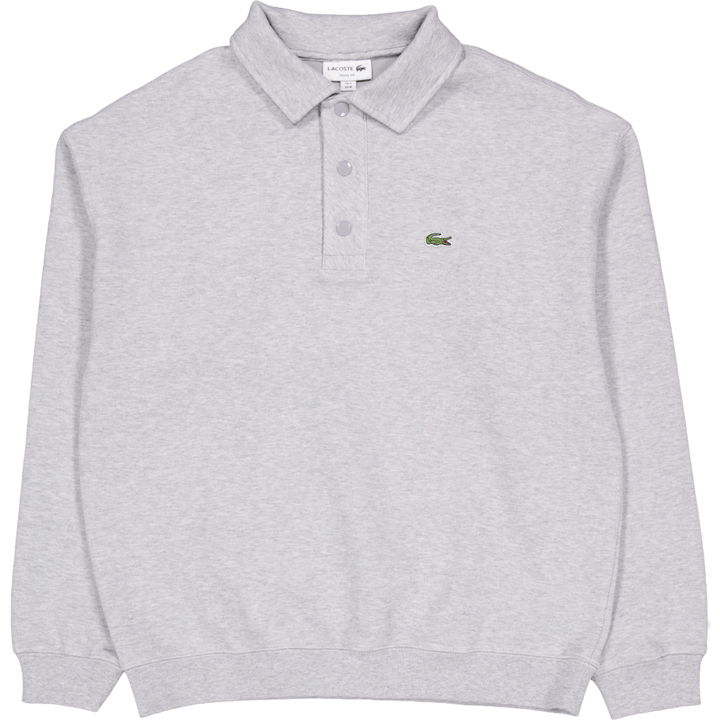 Loose Fit Pique Sweatshirt Cca Silver Chine