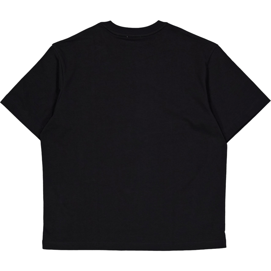T-shirt ample en coton épais T 031 Noir