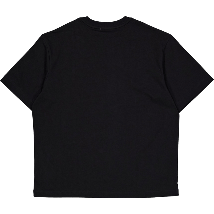 T-shirt ample en coton épais T 031 Noir