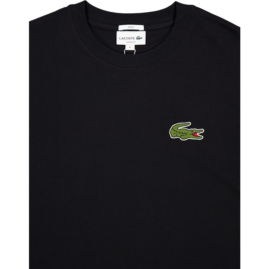 T-shirt ample en coton épais T 031 Noir