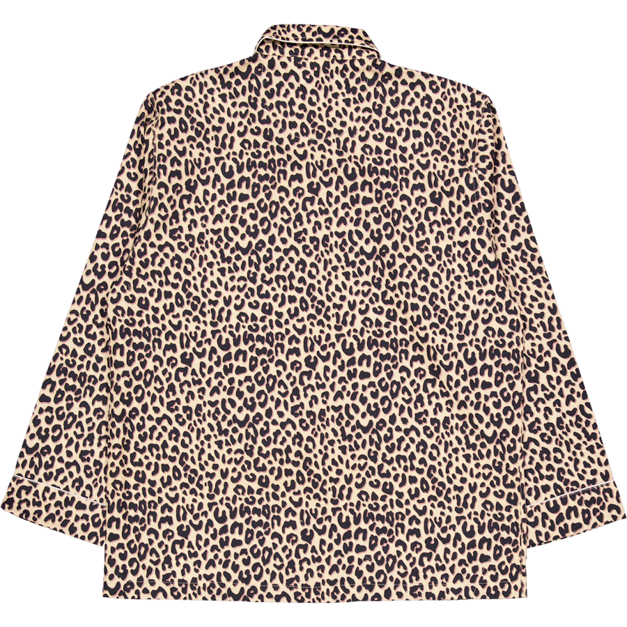Leoparden-Pyjamahemd 250 Beige