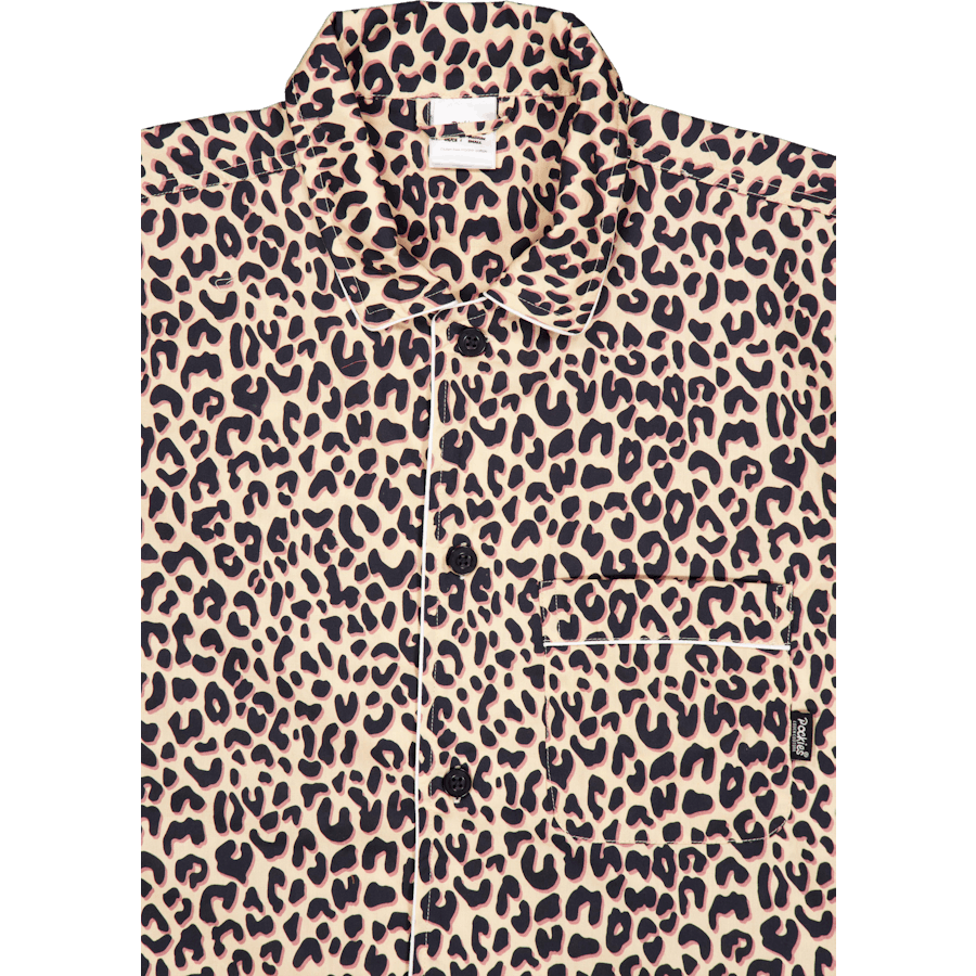 Leoparden-Pyjamahemd 250 Beige