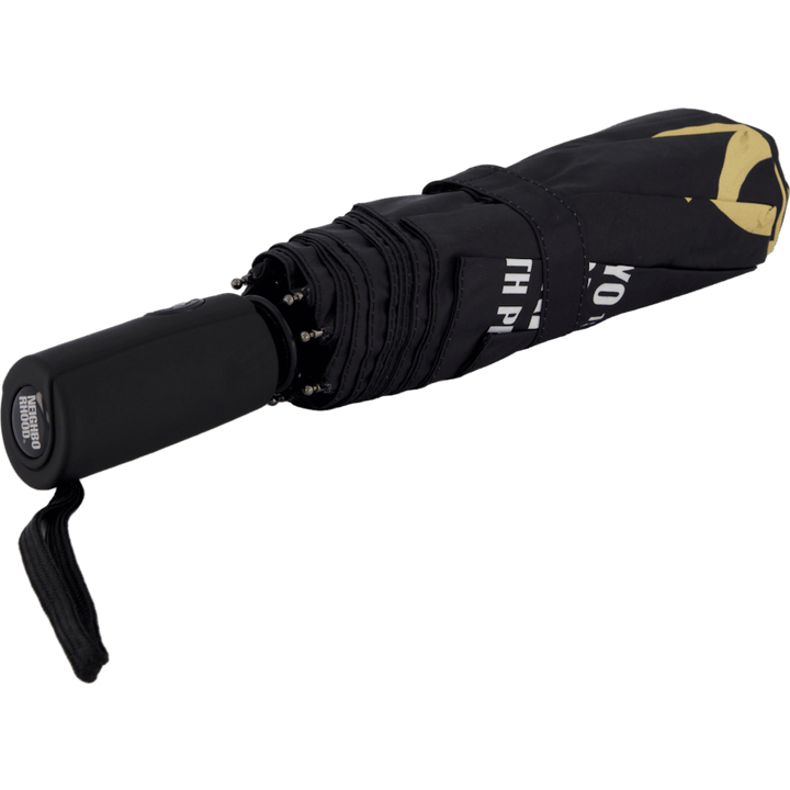 Tigerprint Folding Umbrella Black
