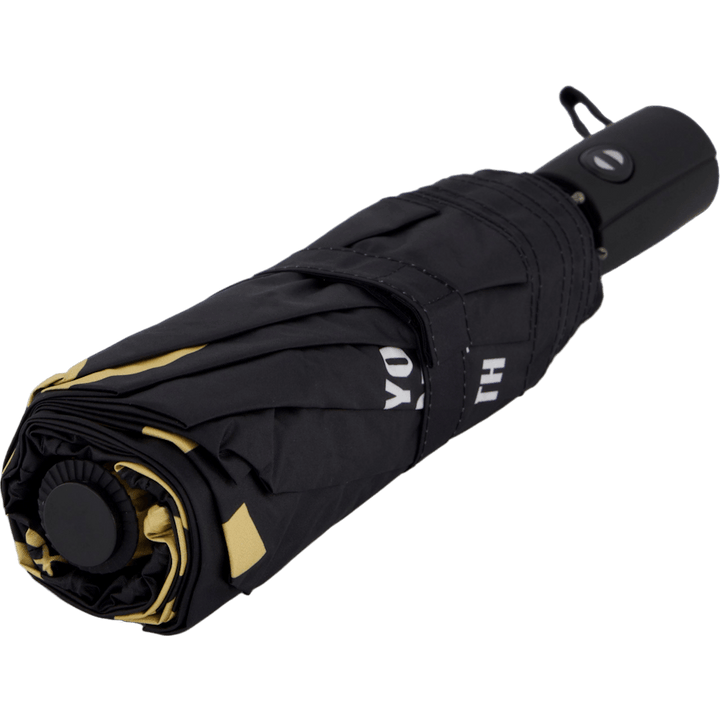Tigerprint Folding Umbrella Black