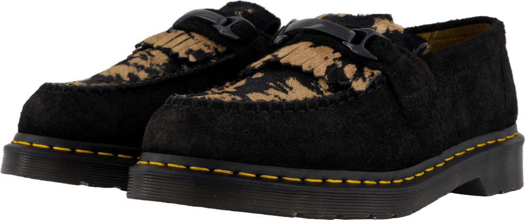 Adrian Snaffle Hair-on Loafer Black Beige
