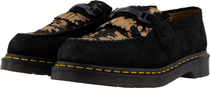 Adrian Snaffle Hair-on Loafer Black Beige