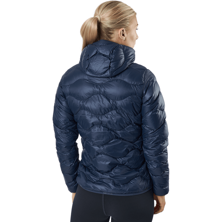 W Helium Down Hood Jacket Blue Shadow