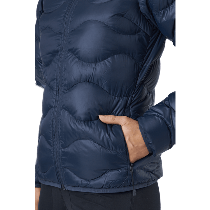 W Helium Down Hood Jacket Blue Shadow