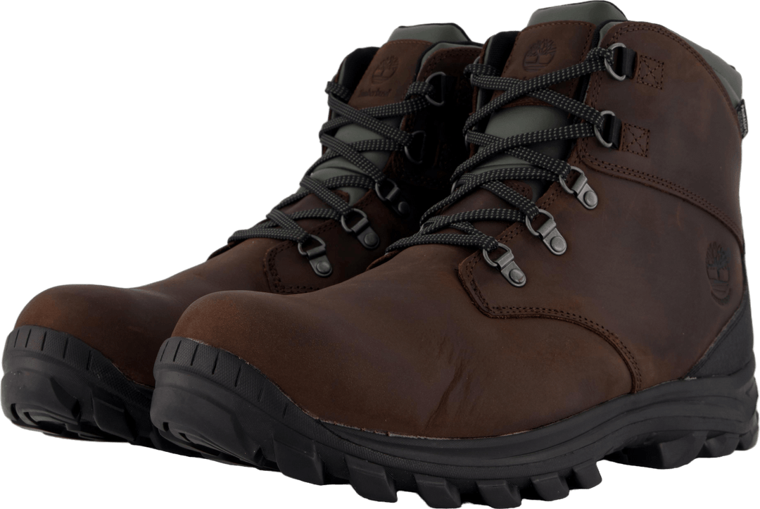 Mid Lace Up nepremokavý sneh Bo Dark Brown