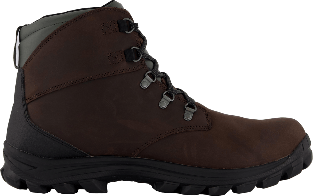 Mid Lace Up nepremokavý sneh Bo Dark Brown