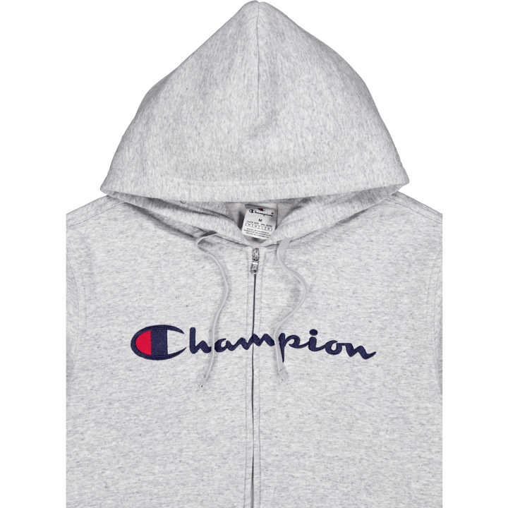 Felpa con cappuccio con zip intera New Oxford Grey Melange
