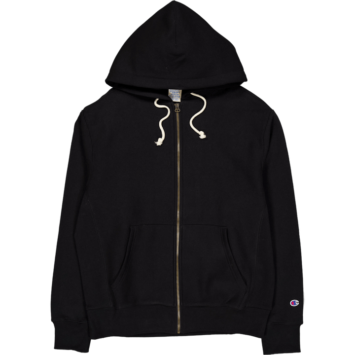 Felpa con cappuccio e zip integrale Black Beauty