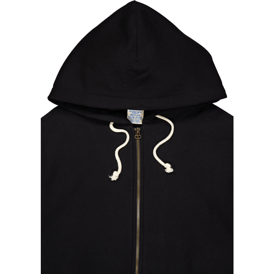 Felpa con cappuccio e zip integrale Black Beauty