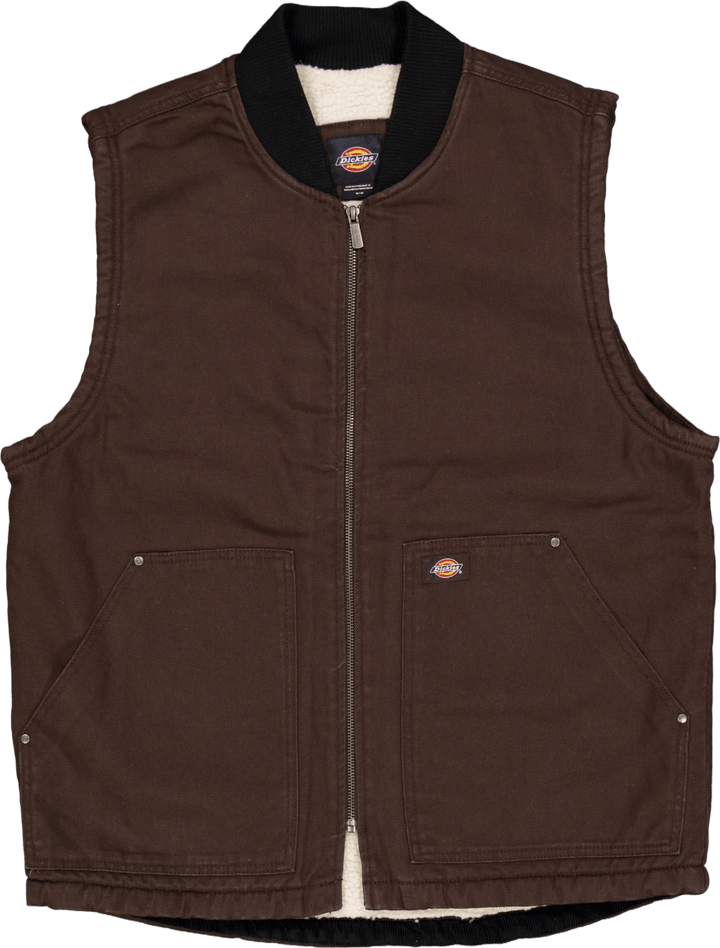 Dickies Gilet in tela d'anatra marrone scuro