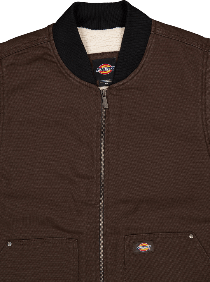 Dickies Gilet in tela d'anatra marrone scuro