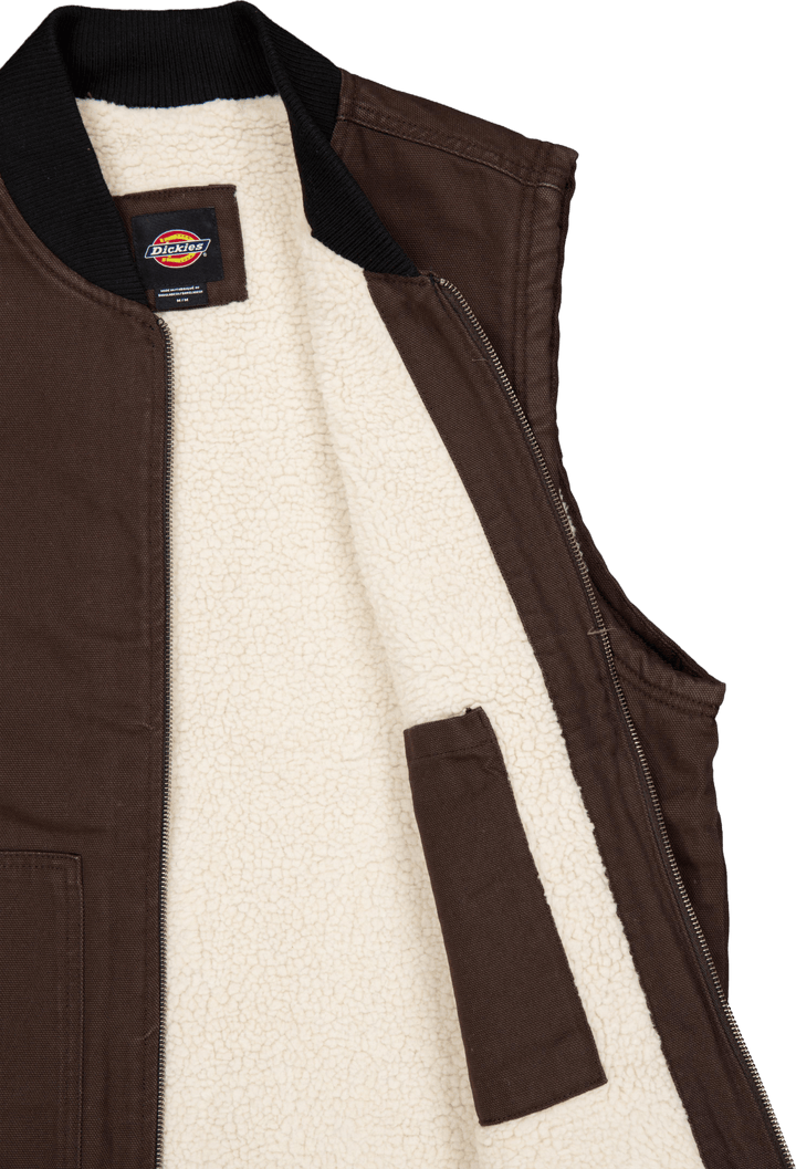 Dickies Gilet in tela d'anatra marrone scuro