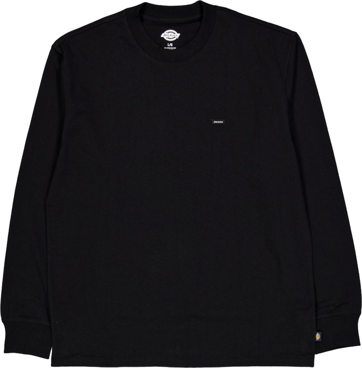 Clancy Heavyweight Tee Ls Blac Black Black