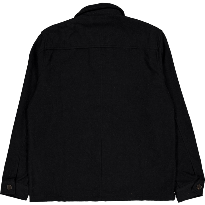 Wool Overshirt Black