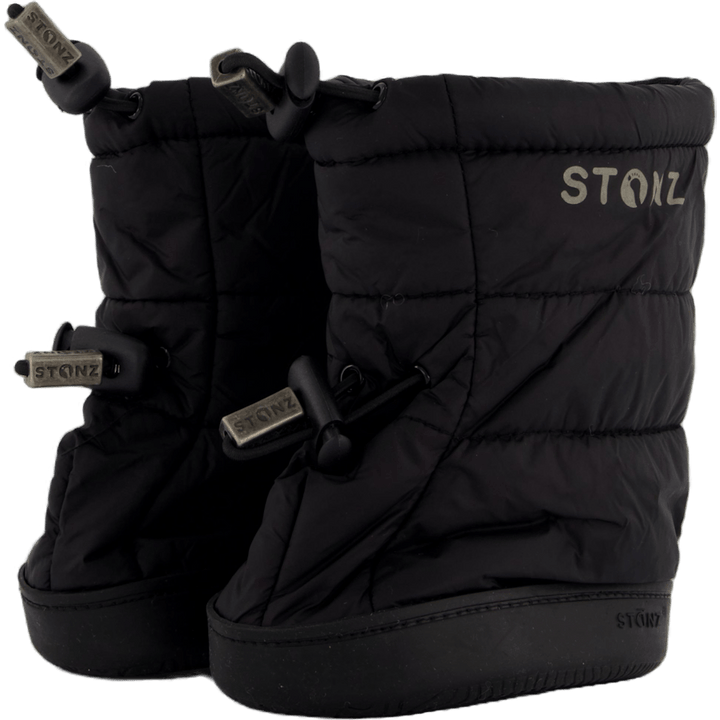 Stonz Toddler Puffer Booties Black