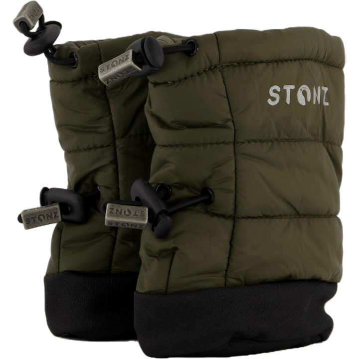 Stonz Toddler Puffer Booties Green