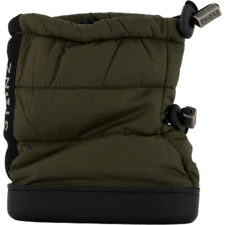 Stonz Toddler Puffer Booties Green
