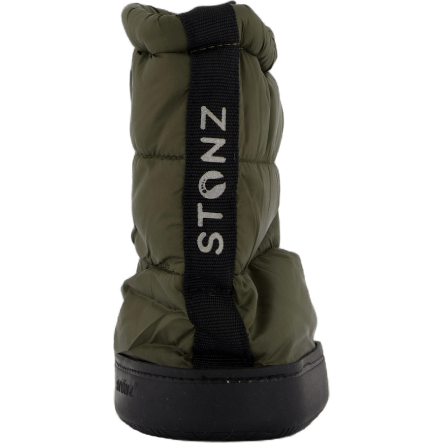 Stonz Toddler Puffer Booties Green