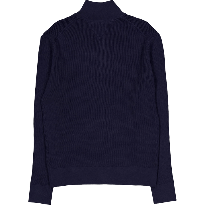 Racking Structure Zip Mock Blue