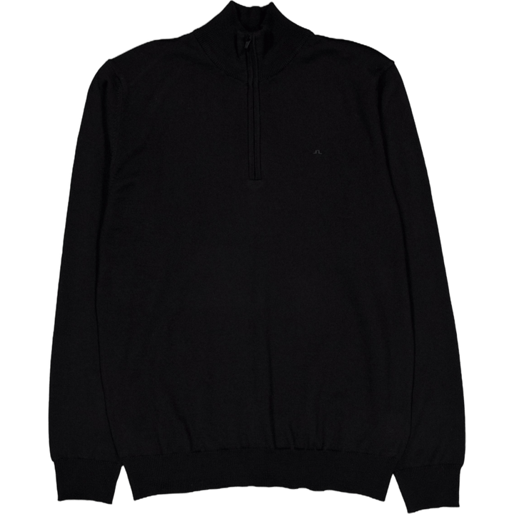 Kiyan Merino Quarter Zip Black