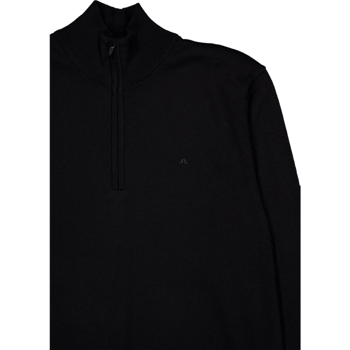 Kiyan Merino Quarter Zip Black