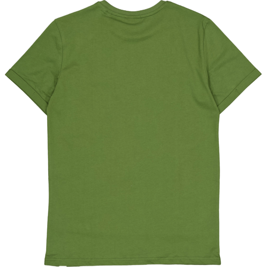 Nørregaard T-Shirt - Saisonales Schnittlauchgrün/orange
