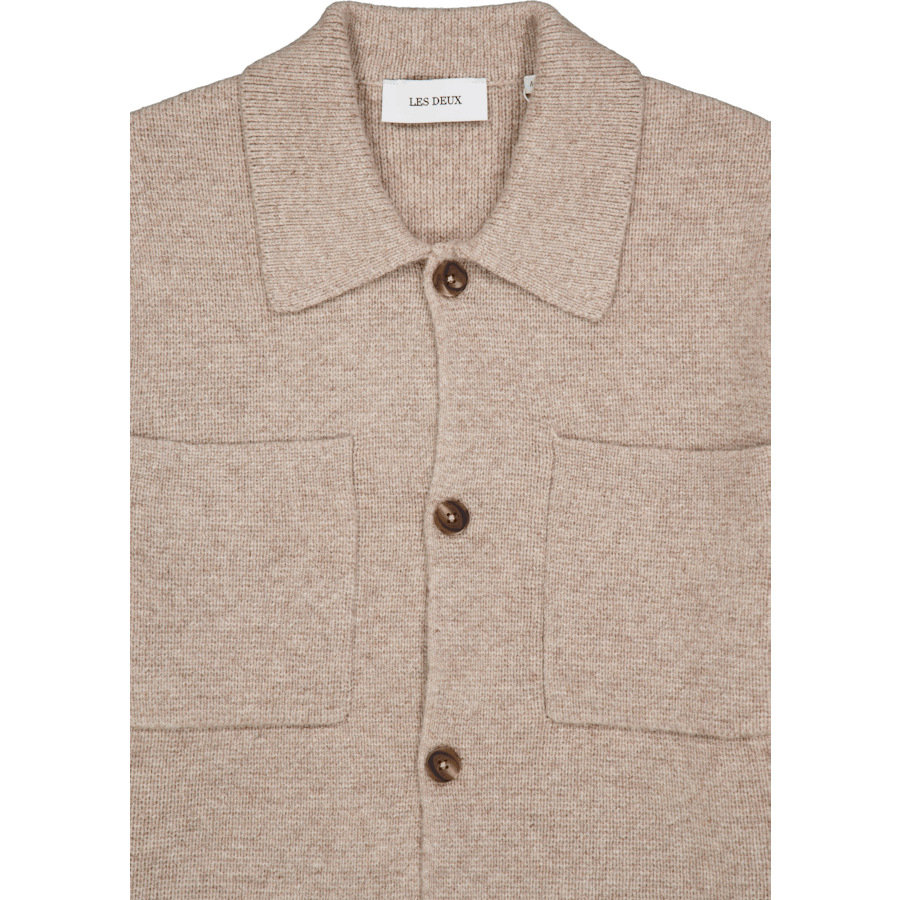 Fischer Milano Überhemd Light Desert Sand Melange