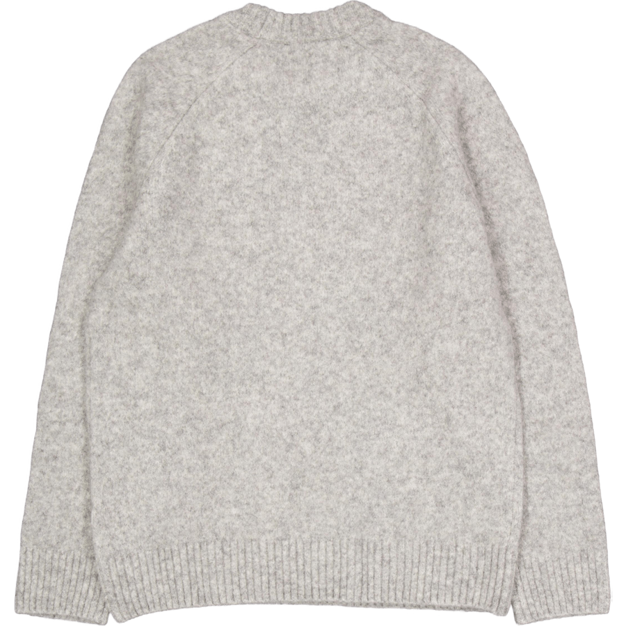 Gilbert Roundneck Knit Light Grey Melange