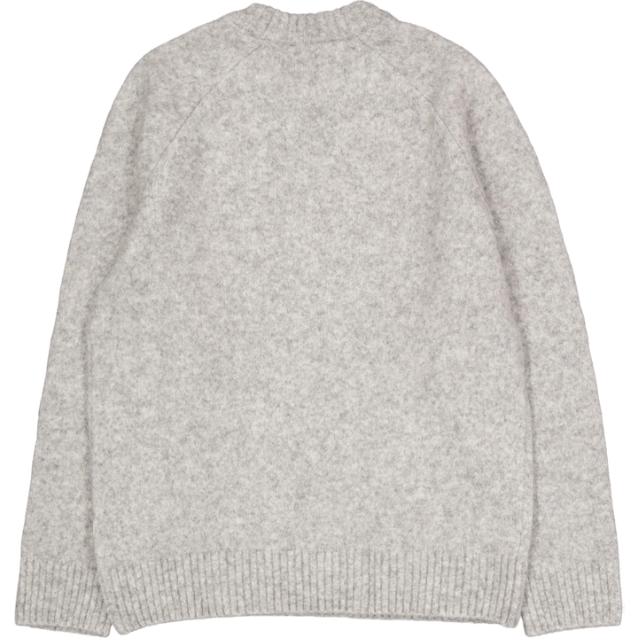 Gilbert Roundneck Knit Light Grey Melange