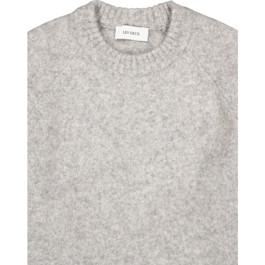 Gilbert Roundneck Knit Light Grey Melange