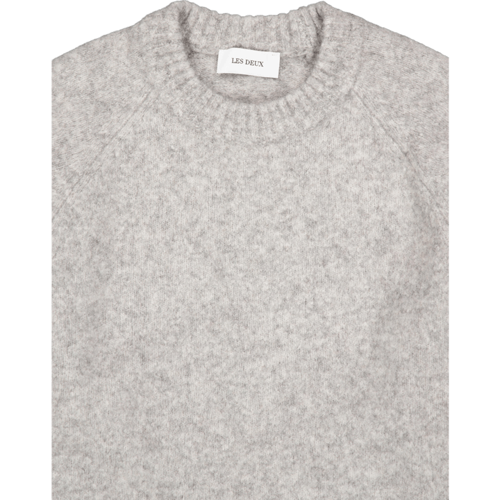 Gilbert Roundneck Knit Light Grey Melange
