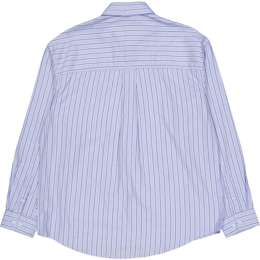 Kolton Herringbone Poplin Shir White/bel Air Blue