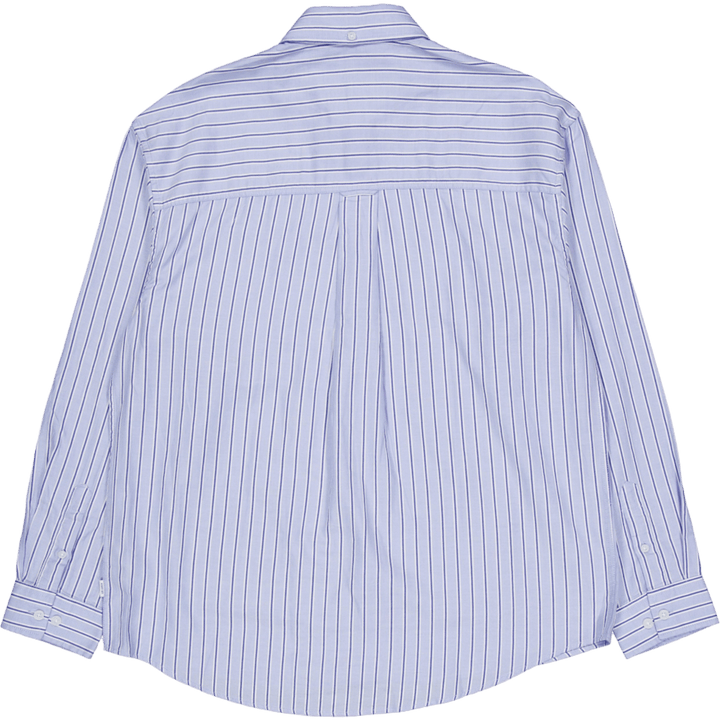Kolton Herringbone Poplin Shir White/bel Air Blue
