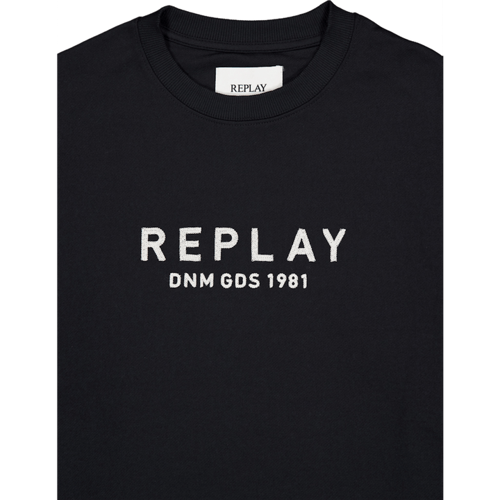 Embroided Logo Sweatshirt Black