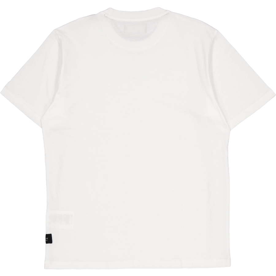 Replay Basic Logo Tee Naturweiß