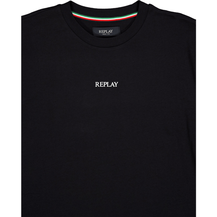 T-shirt Replay Basic Logo Noir