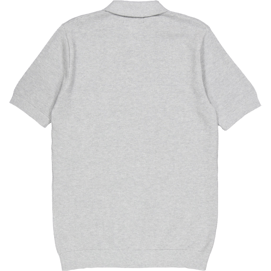 Pletená polokošeľa Grey Melange