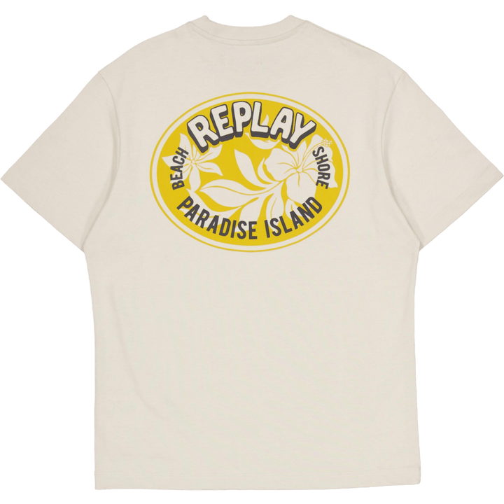 Backprint Tee Alabaster