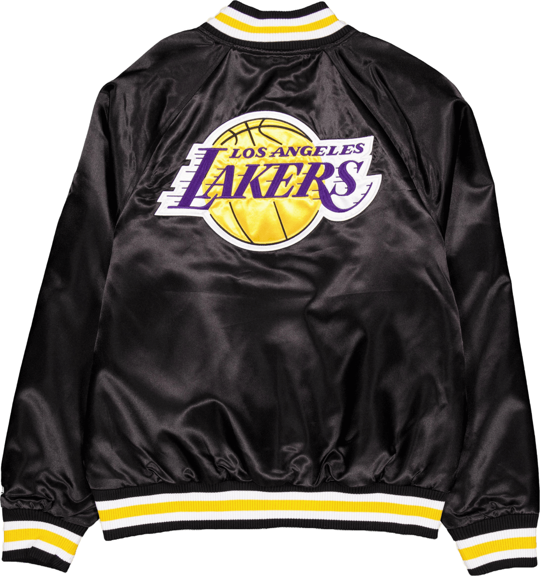 Nba Applique Satin Bomber Los  Blktrp