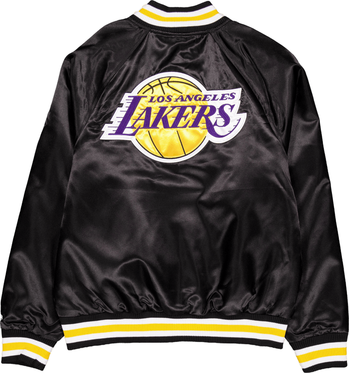 Nba Applique Satin Bomber Los  Blktrp