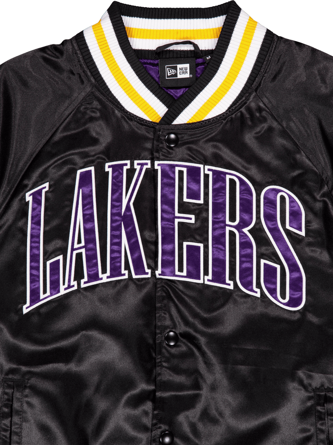 Nba Applique Satin Bomber Los  Blktrp