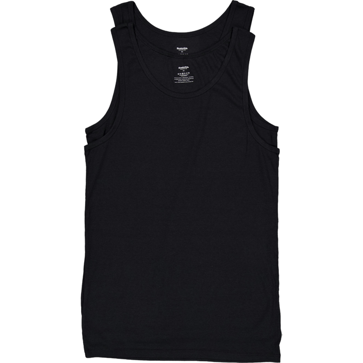 Tanktop 2-pack Bamboo Black